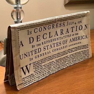 Couture Planet Clutch - RARE The Marilyn Declaration of Independence News Print